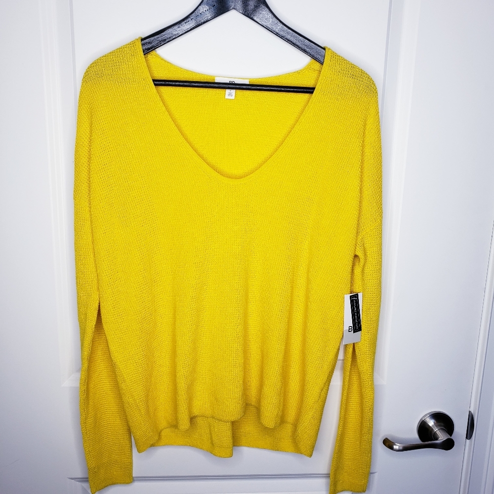 NWT BP.Nordstrom yellow knit sweater